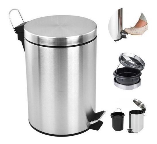 Lixeira Cozinha/banheiro Inox Pedal 3 Litros