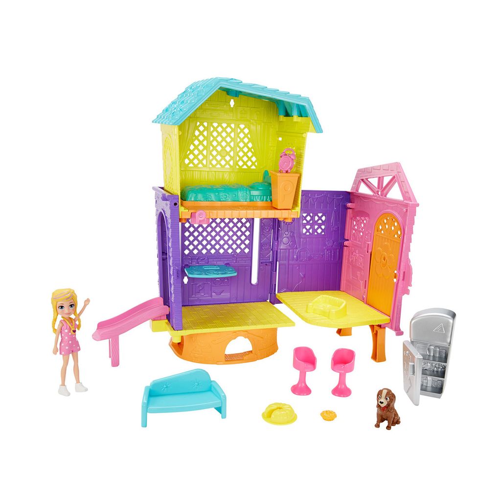 Polly Pocket! Clubhouse da Polly, Set de Jogos, Polly e Peaches, Nova Polly  Mattel - Carrefour