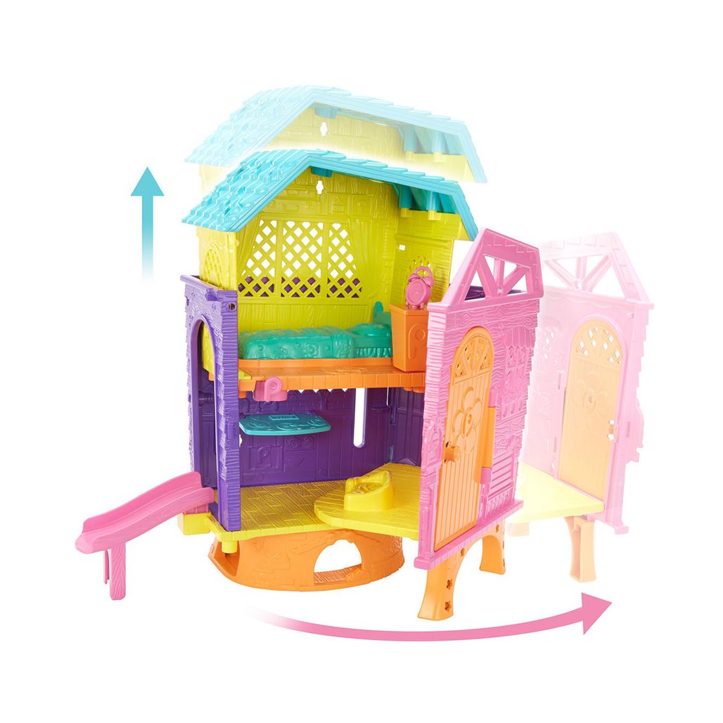 Polly Pocket! Clubhouse da Polly Set de Jogos Polly e Peaches Nova Polly  Mattel em Promoção na Americanas