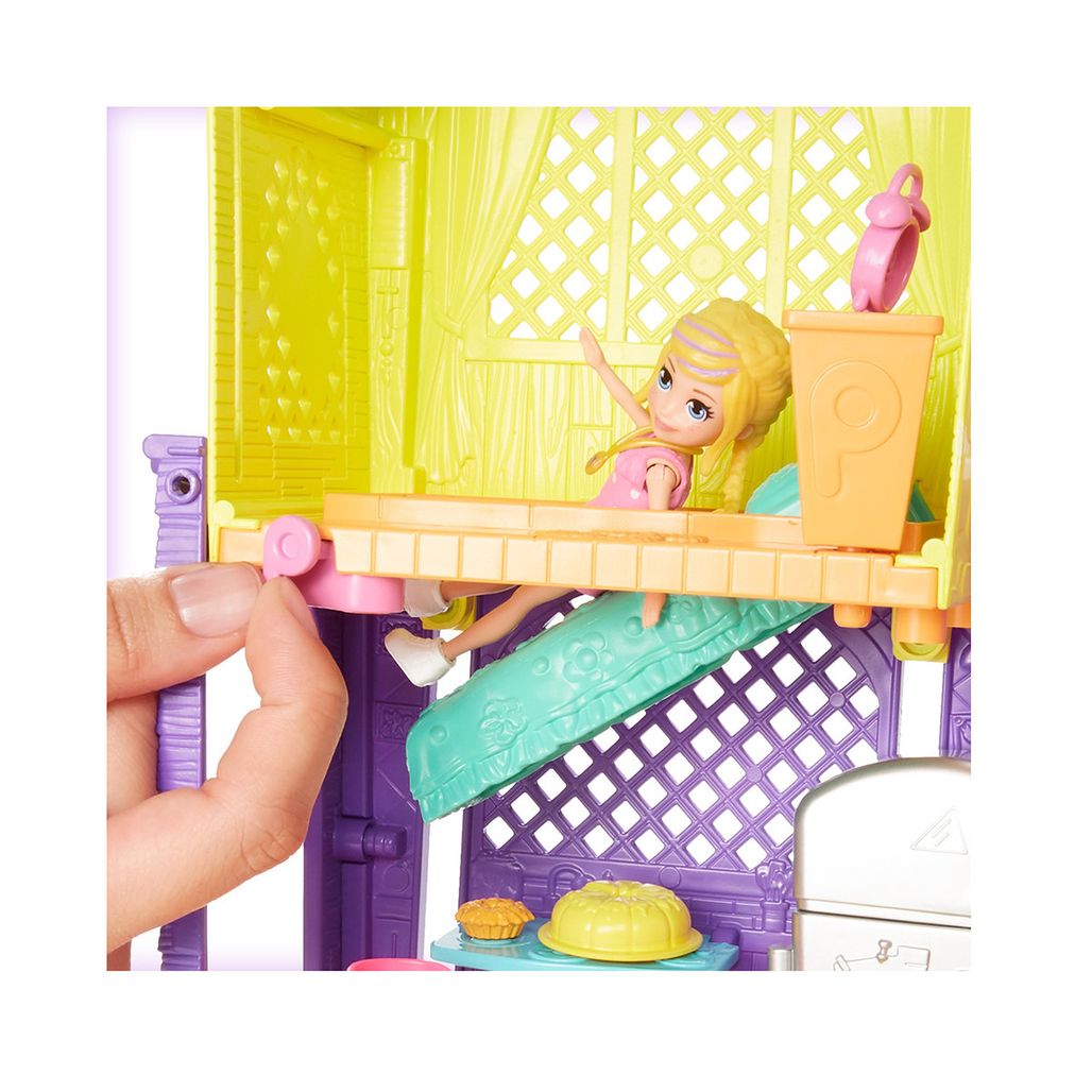 Polly Pocket! Clubhouse da Polly Set de Jogos Polly e Peaches Nova Polly  Mattel em Promoção na Americanas