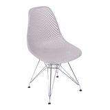 Cadeira Eames Colmeia com Base Cromada- Fendi