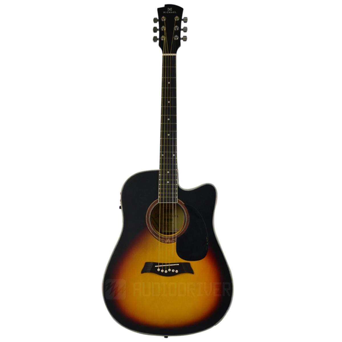 Violão Folk Elétrico Michael Cutway VMF361 SM Sunburst Mate