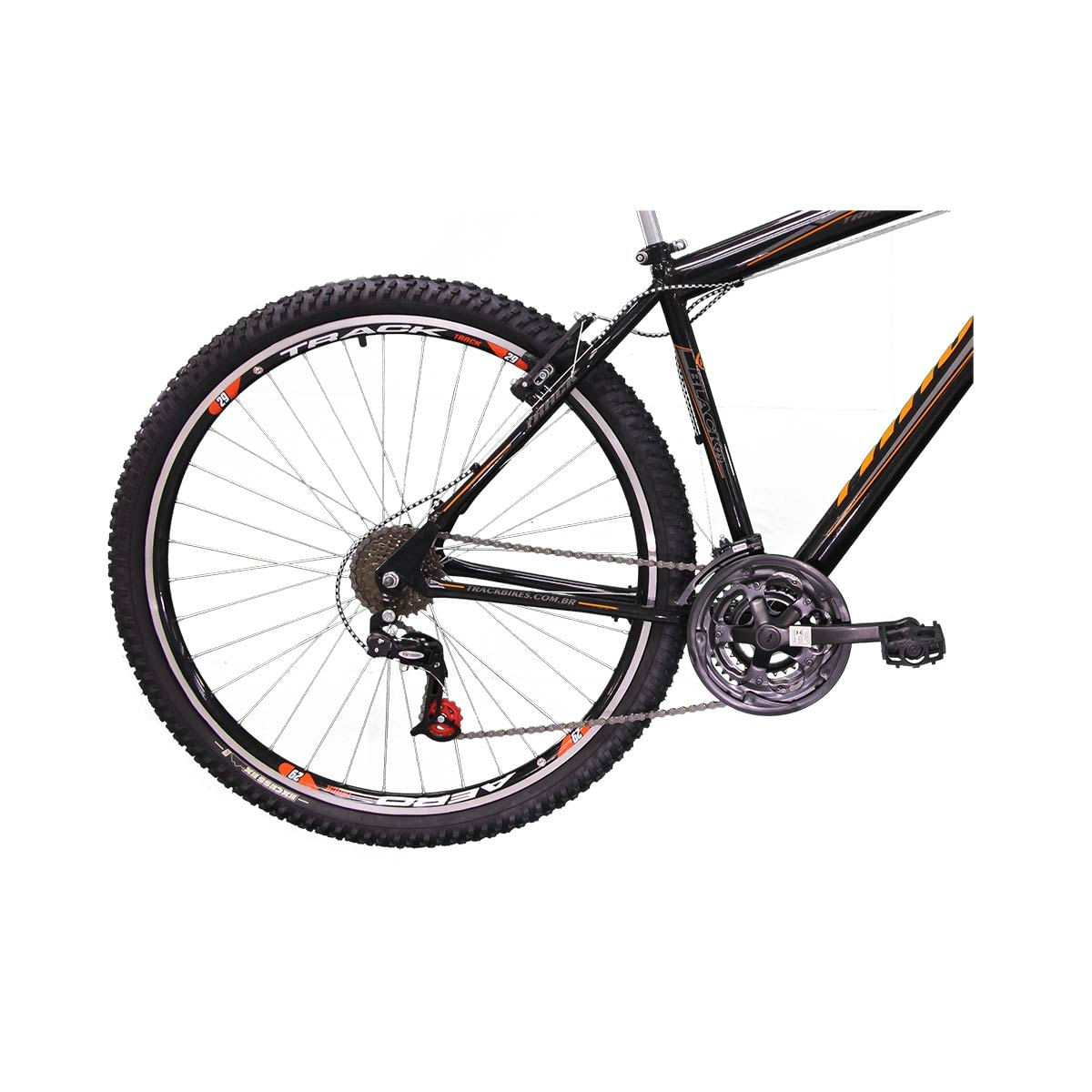 Bicicleta Aro 29 TK3 21 Marchas Black Lazer Preta Laranja Carrefour