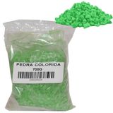 Pedra Cascalho Verde Claro para Decoração 700G