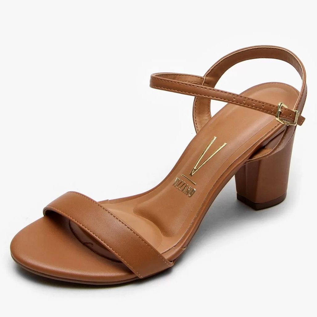 Sand lia Vizzano Lisa B sica Feminina Caramelo 39 Carrefour