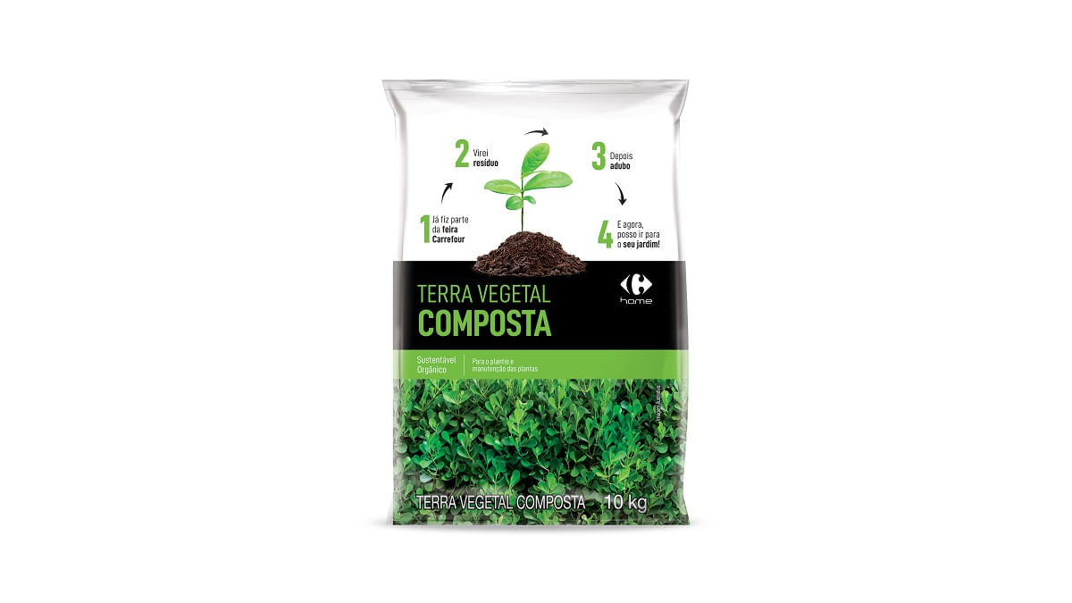 Terra Vegetal Composta Carrefour 10KG