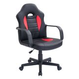 Cadeira de Escritório Gamer Carrefour Preta e Vermelha