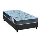 Cama Box Solteiro Colchao Espuma D45 Orthoflex Ep Anatomico Cecina Base Crc Suede Gray 88x188