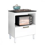 Balcão Para Cooktop 4 Bocas Com 1 Porta Master Branco Lacca Zanzini