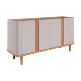 Buffet De Sala Jantar Eva 4 Portas Off White Nature Cimol