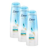Kit 3 Shampoos Dove Hidratação Intensa Infusão De Oxigênio 400ml Cada