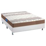 Cama Box Casal Colchao Espuma Probel D33 Guarda Costa Base Crc Courano White 138x188