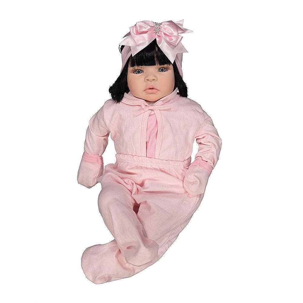 Boneca Tipo Bebê Reborn Membro Silicone Grande Baby Kiss - Carrefour