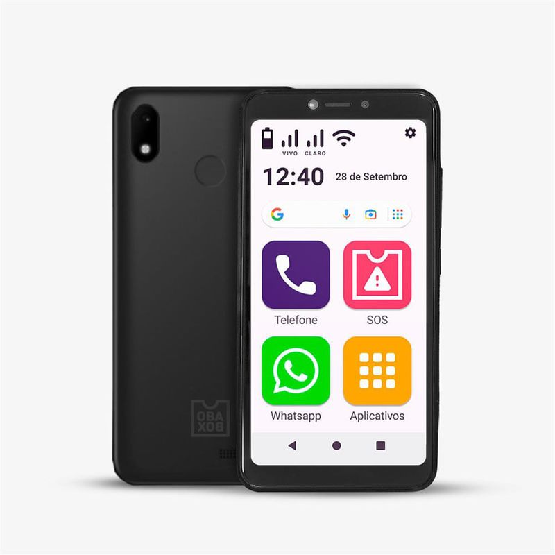 Celular Smartphone Obabox Obasmart Ob023 32gb Preto - Dual Chip