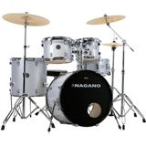 Bateria Acústica Garage Rock 22 Gs Silver Sparkle Prata Nagano