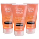 Kit 3 Sabonetes Facial Neutrogena Deep Clean Gel Grapefruit 150g