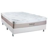 Conjunto-Colchão Anjos Magnético Massagem+Cama Queen 158