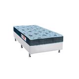 Cama Box Solteiro Colchao Espuma Orthoflex D45 Comfortpedic Line Base Crc Courano White 88x188
