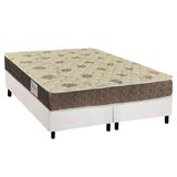 Cama Box King Colchao Ortopedico Orthoflex D33 Ep Matera Base Crc Suede White 193x203