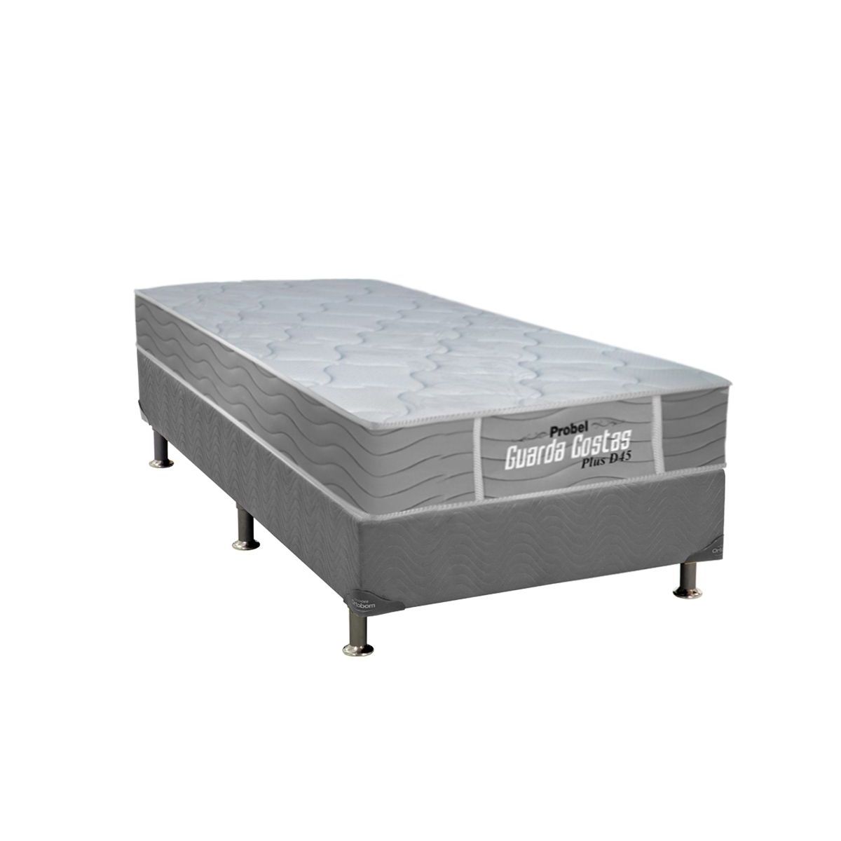 Conjunto Box-Colchão Probel G C D45+Cama Solteiro 88x188