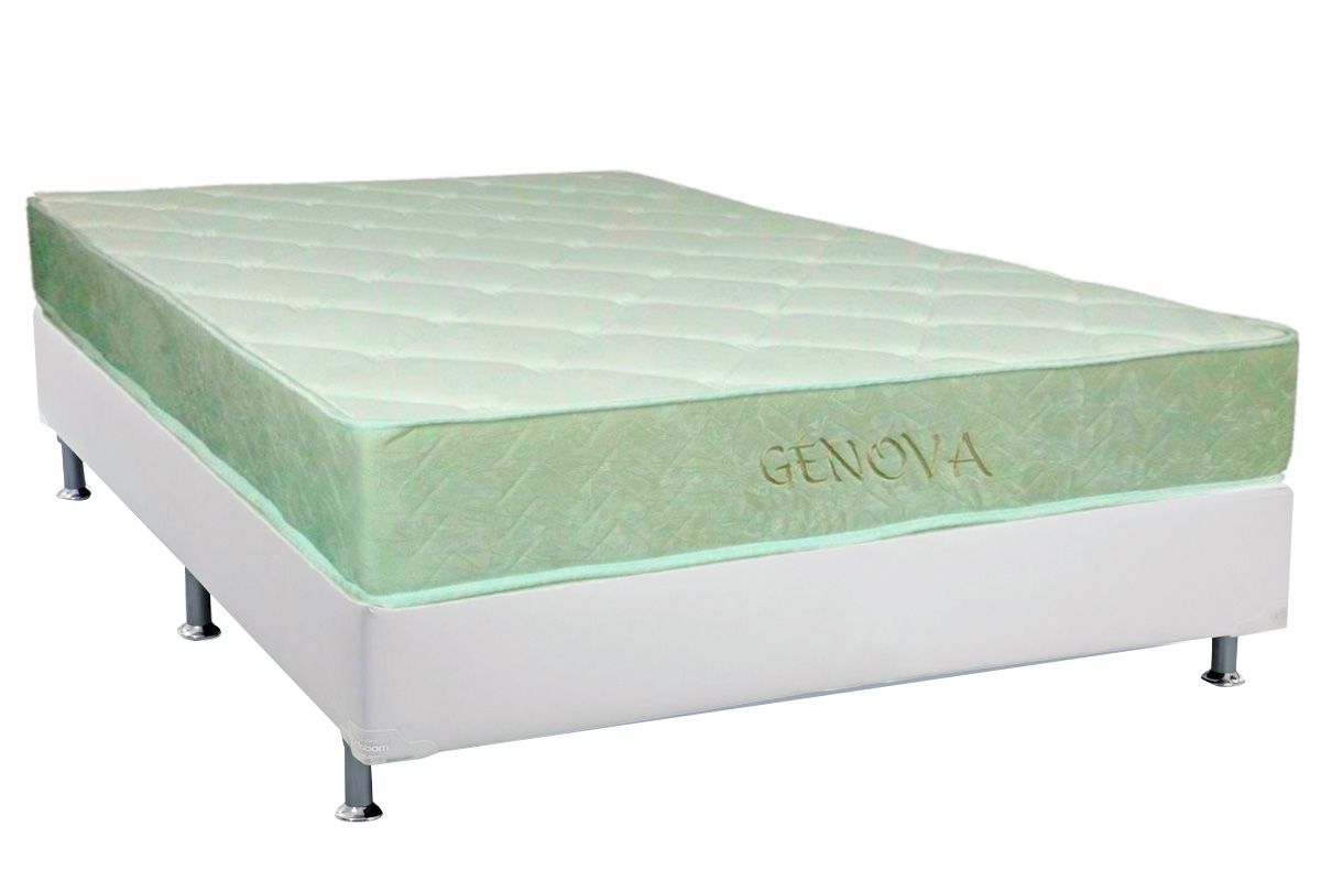 Conjunto Box - Colchão Orthoflex D45 Genova + Cama Branco Casal 138