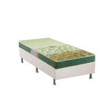 Cama Box Solteiro Colchao Espuma Anjos D28 Ep Anatomico Pantanal Base Crc Courano White 88x188