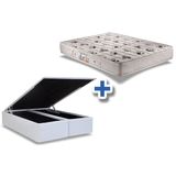 Colchão Orthoflex D45 Comfortpedic+Cama Box Baú Queen 158