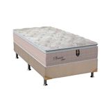 Cama Box Solteiro Colchao Molas Orthoflex Masterpocket Ensacadas Pleasure Base Crc Suede Clean 88x188