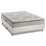 Cama Box Casal Colchao Espuma Anjos D33 Orthosono Base Crc Courano White 138x188