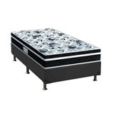 Cama Box Solteiro Colchao Espuma Probel D28 Ep Anatomico Advanced Tech1000 Plus Base Crc Suede Gray 88x188