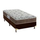 Cama Box Solteiro Colchao Espuma Probel D45 Hiper Resistente Pro Dormir Senior Base Crc Suede Black 88x188
