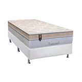 Cama Box Solteiro Colchao Molas Masterpocket Ensacadas Orthoflex Naturale Base Crc Courano White 88x188