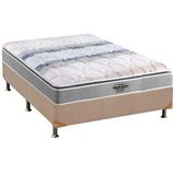 Cama Box Casal Colchao Ortopedico Probel D33 Ag65 Guarda Costas Extreme Resistence Base Crc Suede Clean 138x188