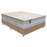 Cama Box Casal Colchao Molas Masterpocket Ensacadas Orthoflex Naturale Base Crc Suede Clean 138x188