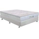 Cama Box Casal Colchao Molas Orthoflex Masterpocket Ensacadas Starflex Dream New Base Crc Courano White 138x188