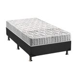 Cama Box Solteiro Colchao Espuma Anjos D33 Orthosono Base Crc Suede Gray 88x188