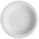 Jogo 24 Pratos Fundos De Porcelana 21,5cm Classe Única Iguaçu Germer Branco