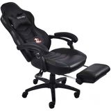 Cadeira Gamer YOURLITEAMZ, Couro PU, Reclinável, Ergonômica, Preto