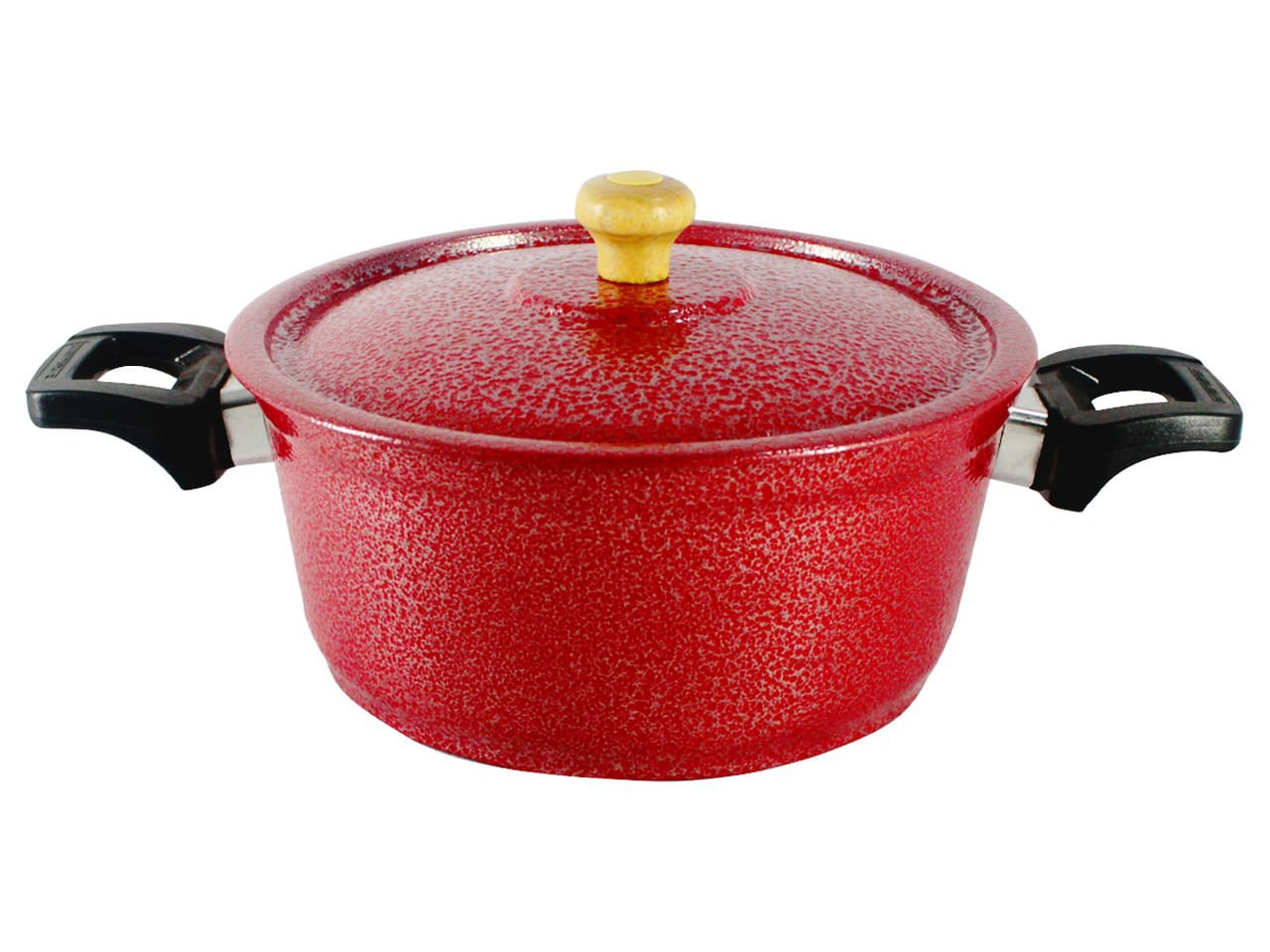 Caçarola Panela De Alumínio Craqueada Alça Baquelite 22cm