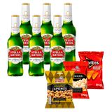 KIT JOGO 3 - Salgadinhos, Amendoins + Cerveja Stella Artois