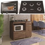 Kit Balcão Ypê Com Forno 48 Litros 110v e Fogão 5 Bocas