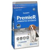 Ração Premier Pet Ambientes Internos Cães Adultos Light - 1 Kg
