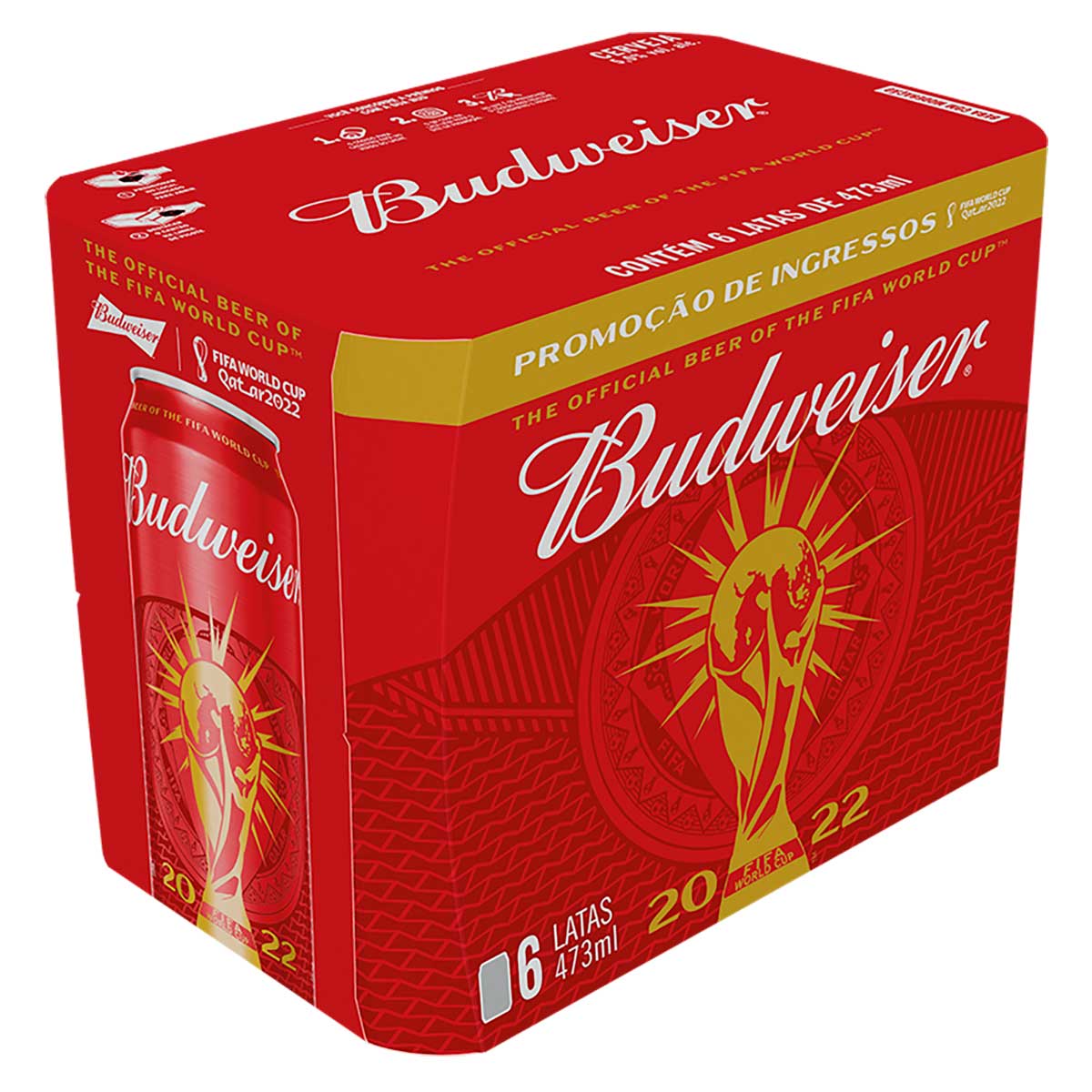 Cerveja Budweiser American Lager 473ml Lata Pack C/6 - Carrefour