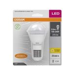 LAMPADA BOLINHA LED 3,5W BIV 3000K E14 E27 OSRAM