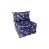 Sofá Cama Luckspuma D20 Puff Solteiro Estampado
