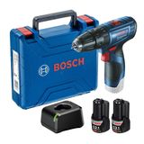 Parafusadeira/furadeira Bosch Com Impacto 12 V Gsb 120-li Com Maleta + 2 Baterias Bivolt 06019g81e0-000