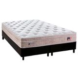 Cama Box Queen Colchao Molas Plumatex Masterpocket Ensacadas Miami Base Crc Courano Black 158x198