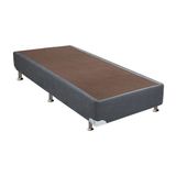 Cama Box Base Universal Solteiro Suede Gray 78x188x20 Ortobom