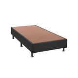 Cama Box Base Universal Solteiro Suede Gray 78x188x20 Ortobom