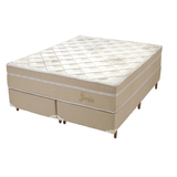 Cama Box Casal Queen Mola Ensacada Altura Colchão 34cm Jasmi